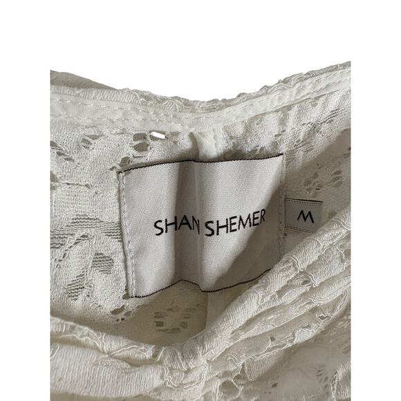 Shani Shemer Madison Floral Lace Pants Ruched Sexy Boho Chic Resort Cream Size M - Picture 6 of 10